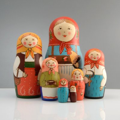 Muñeca rusa mamushka, artesanias importadas